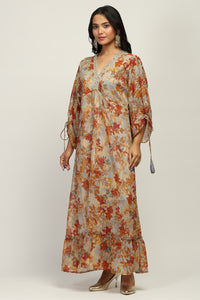 Aabro Boho Print Indo Western Dress