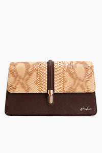 Ophidian Shimmer Crossbody - Brown