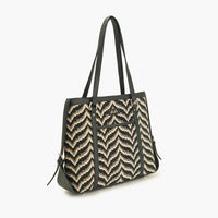 Bohogirl Jacquard Chevron Office Tote Bag