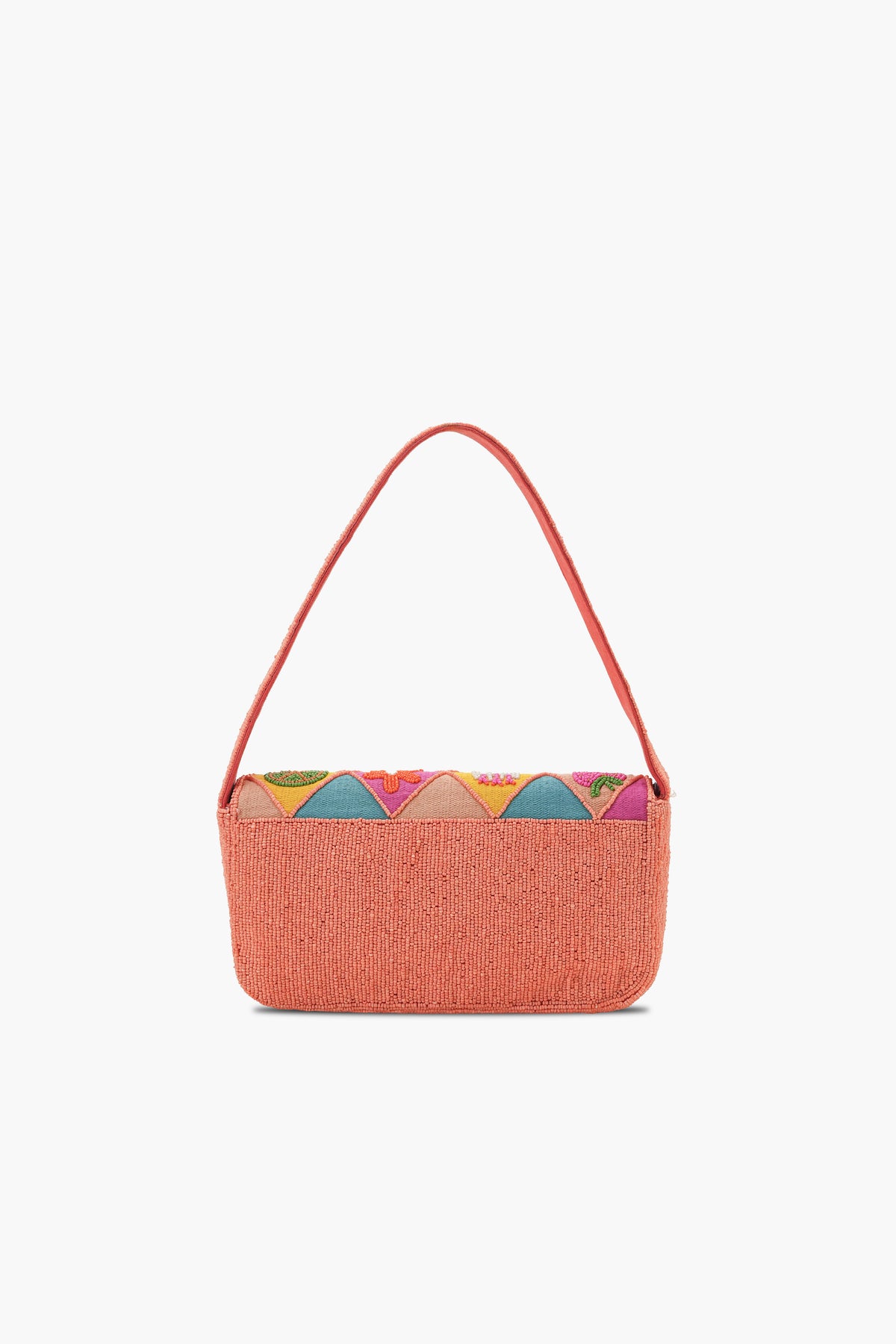 Citrus Burst Hand-Beaded Shoulder Bag