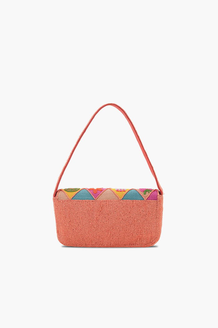 Citrus Burst Hand-Beaded Shoulder Bag