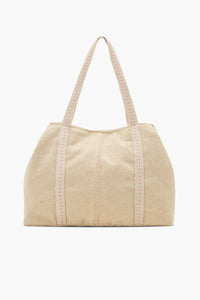 Rose Garden Hand-Beaded Artisan Tote Bag