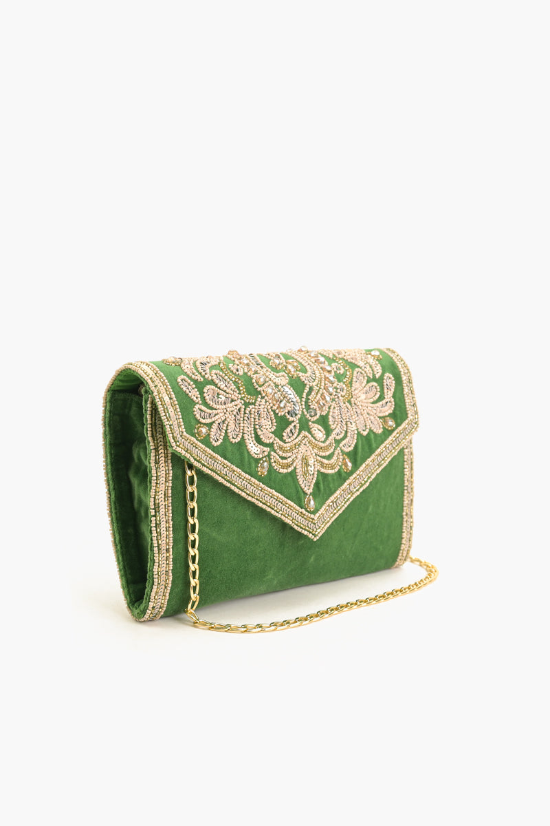 Regal Radiance Clutch - Green