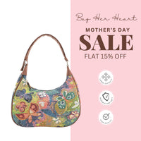 Floral Tapestry Shoulder Bag - Multi