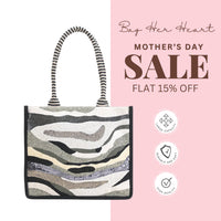 Charcoal chic Evening Tote Bag