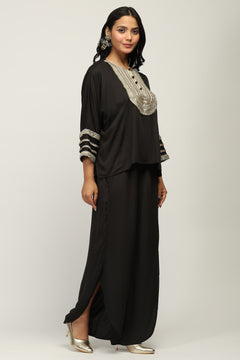 Rahasya Embellished Kurta Indo Western Co-ord Set