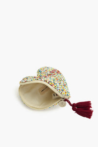 Bohogirl Love-Up Heart Pouch and Speckled White & Rainbow Combo