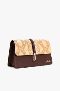 Ophidian Shimmer Crossbody - Brown