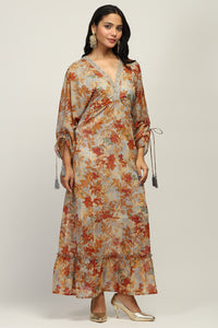 Aabro Boho Print Indo Western Dress