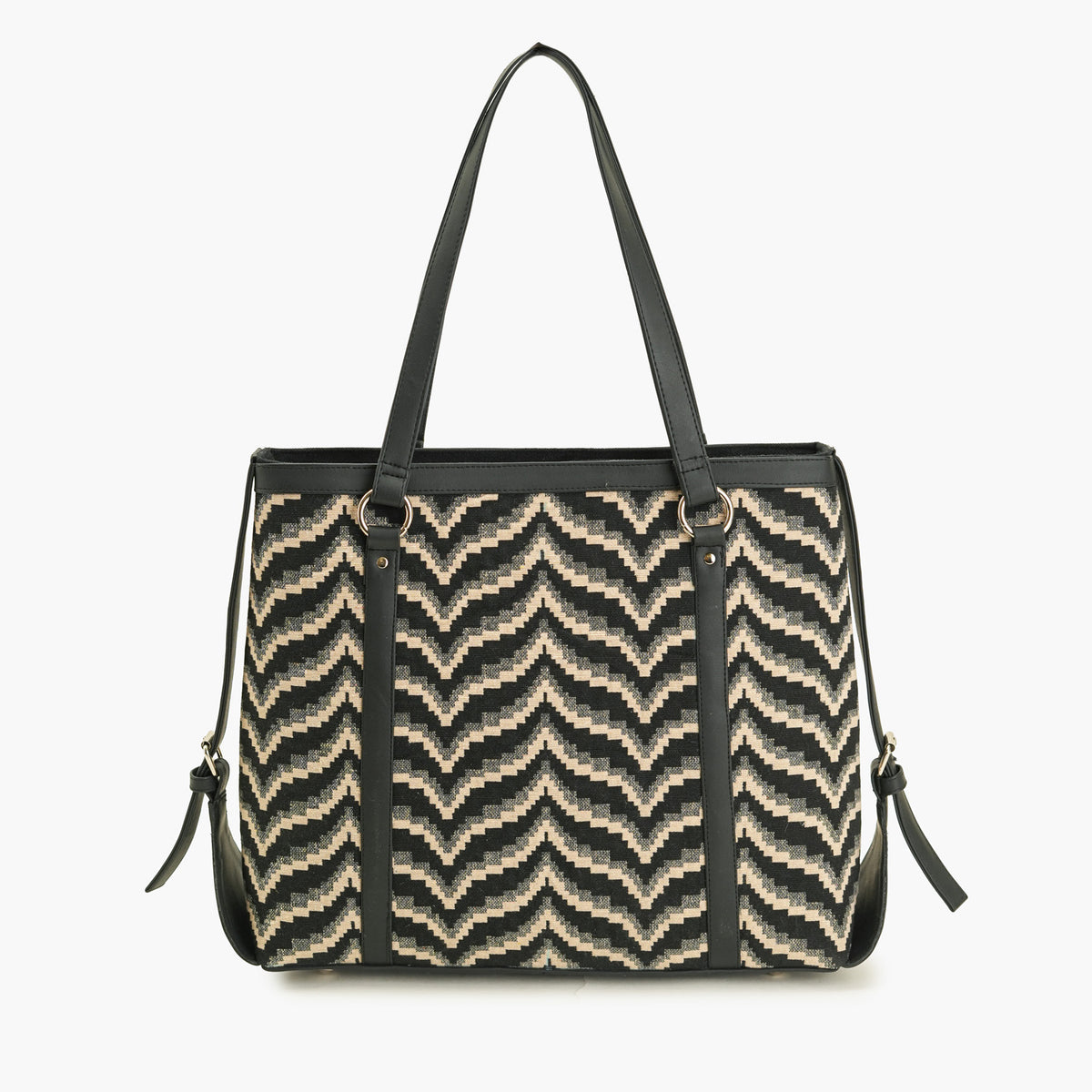 Bohogirl Jacquard Chevron Office Tote Bag