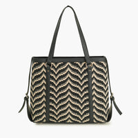 Bohogirl Jacquard Chevron Office Tote Bag