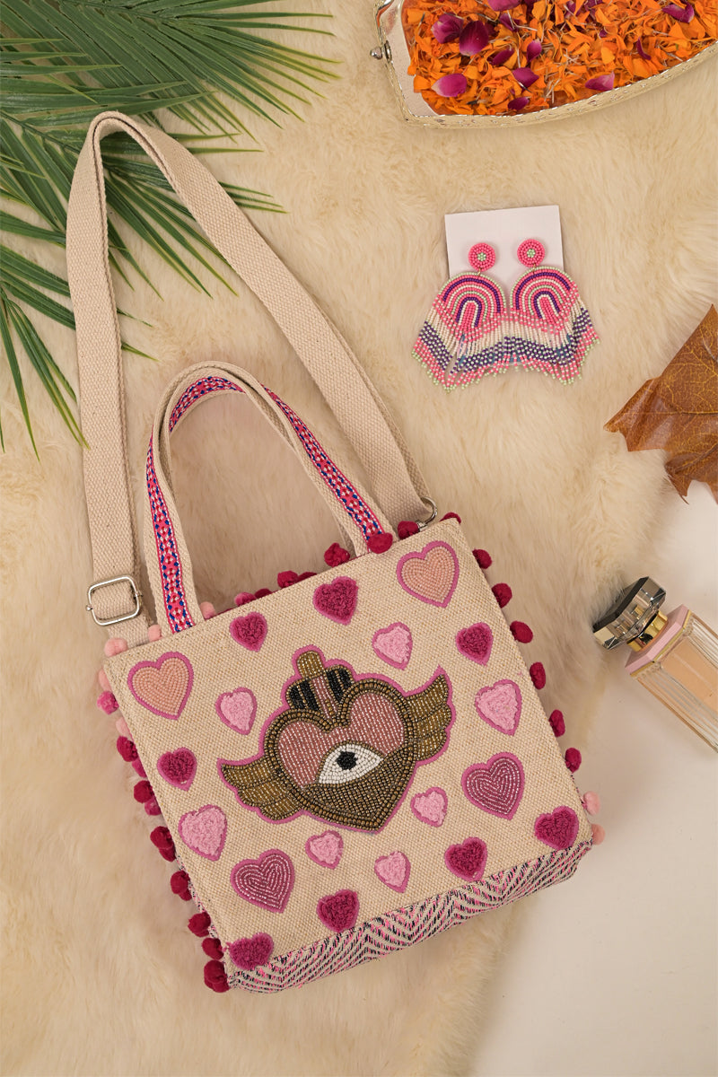 Heartfelt Mini Tote + Earrings Combo
