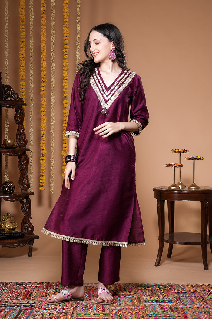 Aina Mirror Detailed Kurta Set