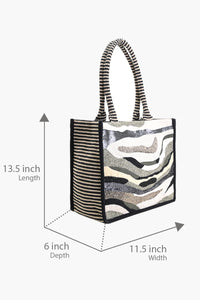 Charcoal chic Evening Tote Bag