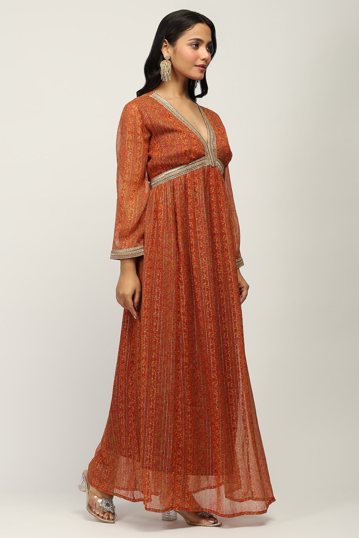 Swarnima Tissue Indo Western Dress
