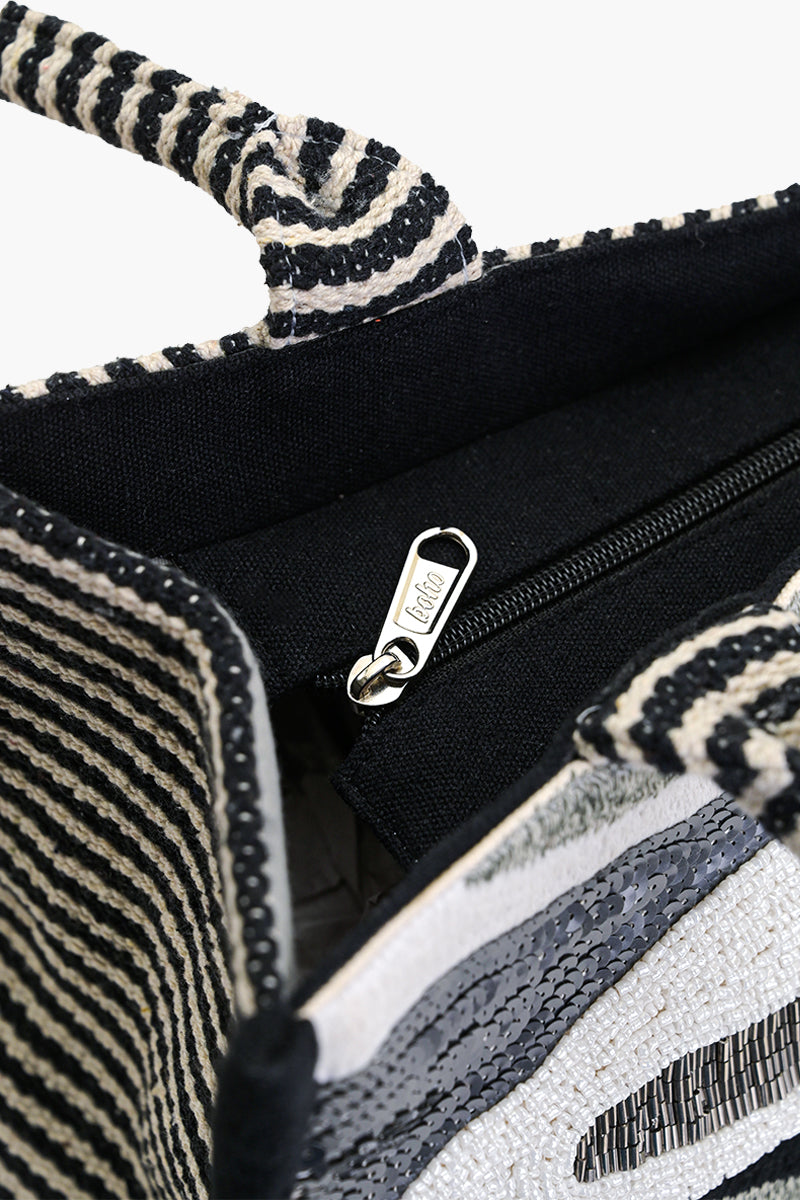 Charcoal chic Evening Tote Bag