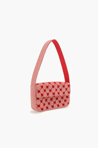 Handcrafted Heart-Pattern Fully Beaded Luxury Shoulder Bag - Valentine's Special Evening Purse