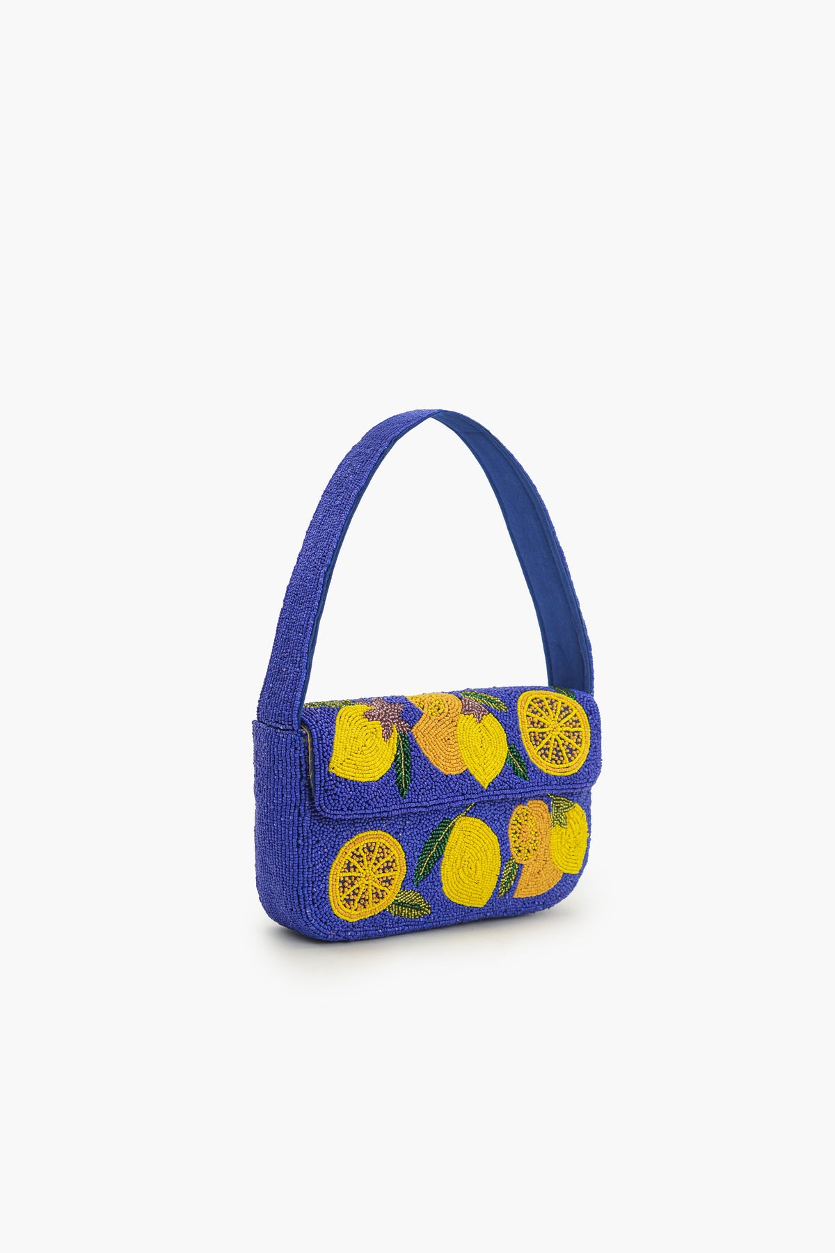 Boho Girl Lemon Zest Fully Beaded Shoulder Bag with Earrings