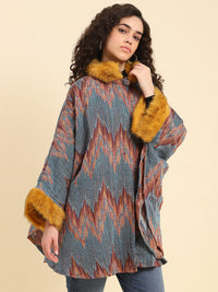 Winter Fur-Trimmed Short Cape