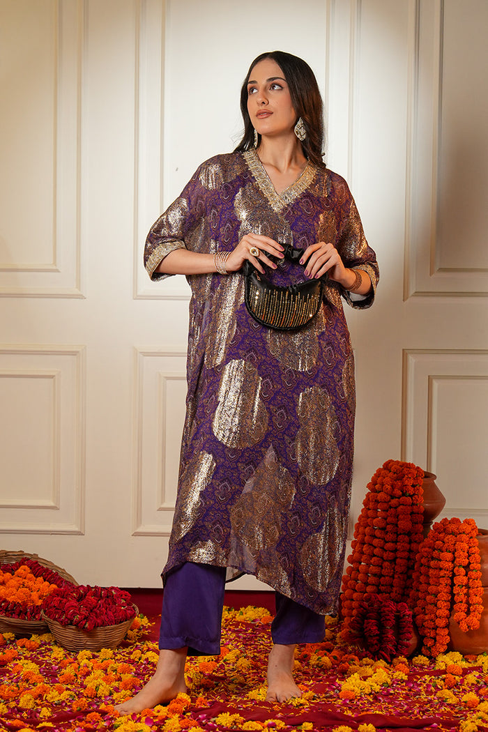 Meherza Indo Western Women Co-ord Set