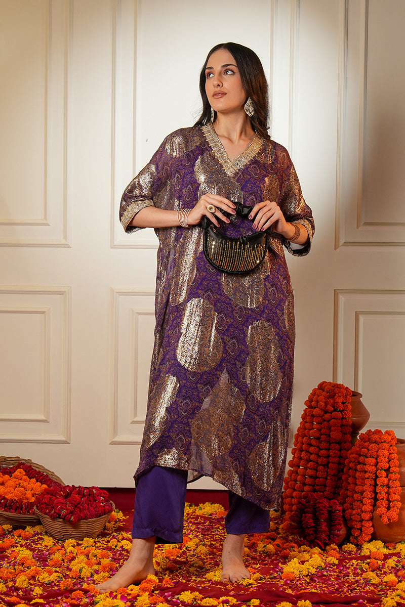 Meherza Indo Western Women Co-ord Set