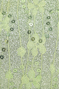 Vegan Leather Bag Moonlit Lace Handbag - Green