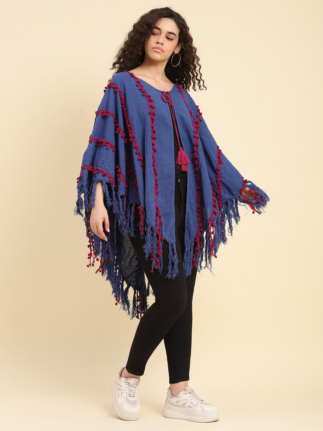 Handwoven Mexican Poncho
