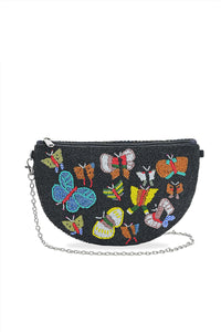 Butterfly Embellished Crossbody Bag