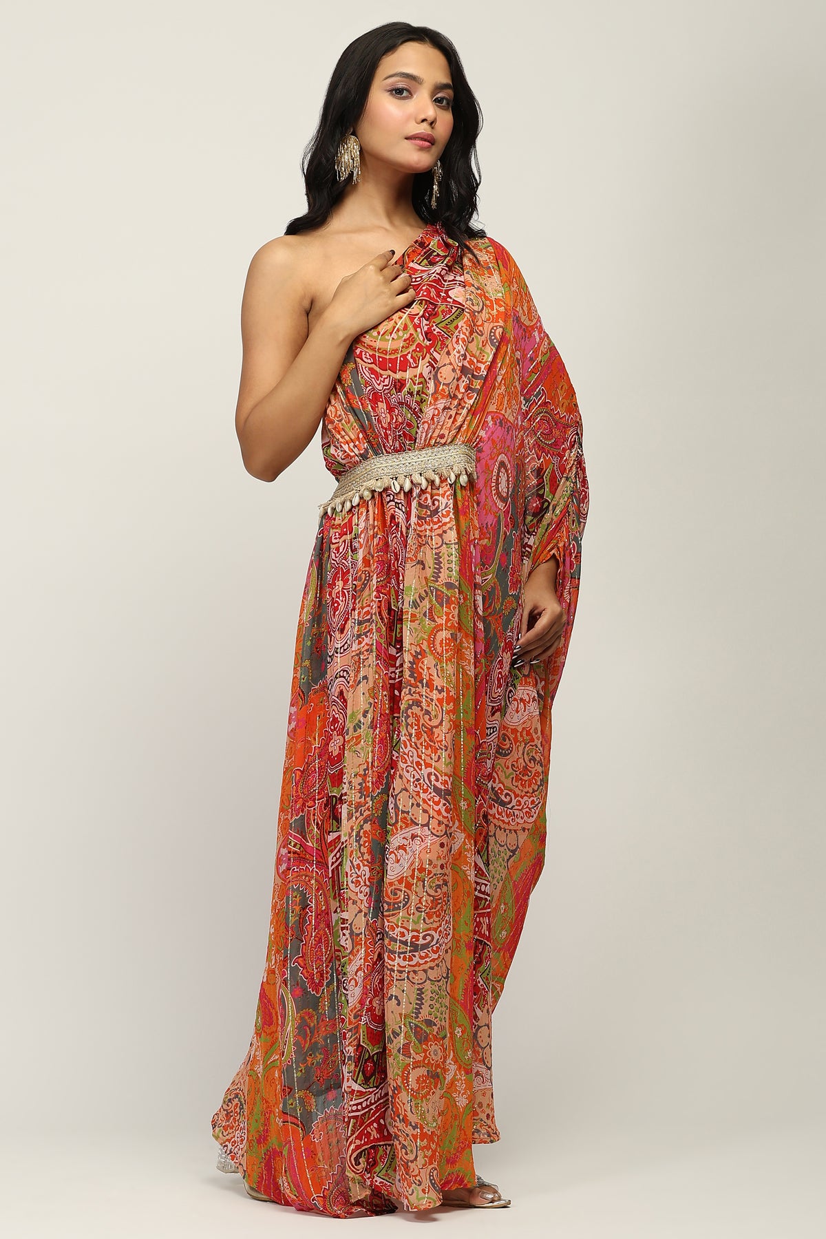 Rajsi Rang Indo Western One Shoulder Dress