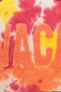 Vacay Embroidered Tie and Dye Tote