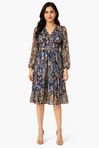 Midnight Snake Print Midi Dress