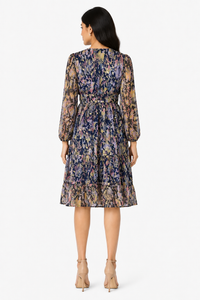 Midnight Snake Print Midi Dress
