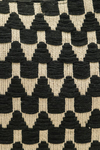 Black Zig-Zag Woven Shoulder Bag