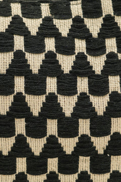 Black Zig-Zag Woven Shoulder Bag