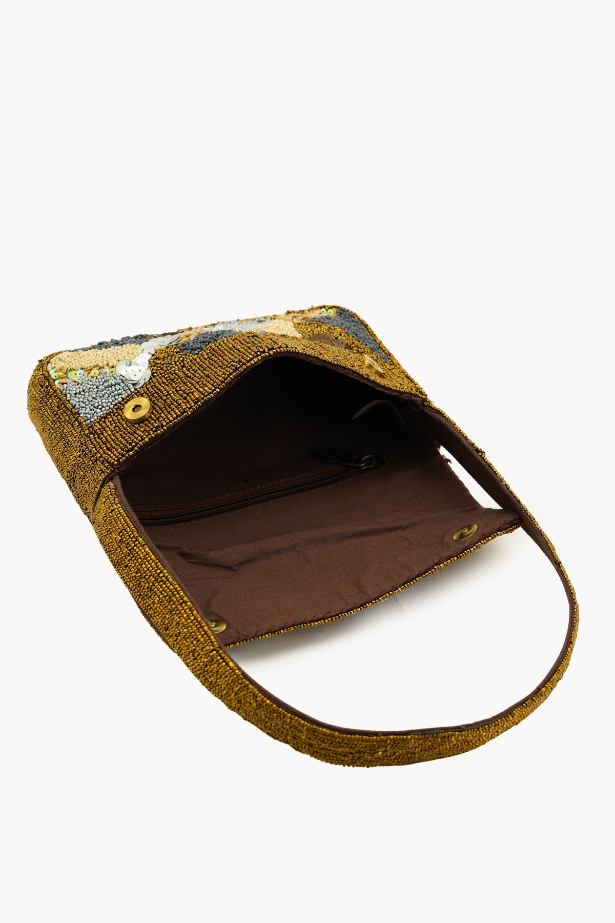 Boho Girl Mosaic Glow Fully Beaded Shoulder Bag