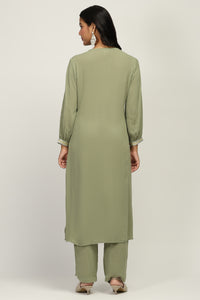 The Crinkle Club Rayon Crepe Kurta Set for Women
