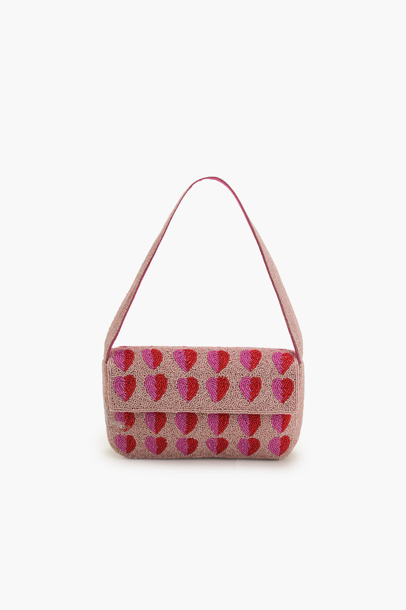 Boho Girl Sweetheart Beaded Shoulder Bag