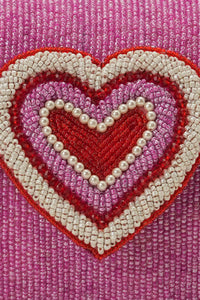 Handcrafted Fully Beaded Luxury Shoulder Bag - Valentine's Special Evening Purse for Women