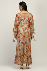 Aabro Boho Print Indo Western Dress
