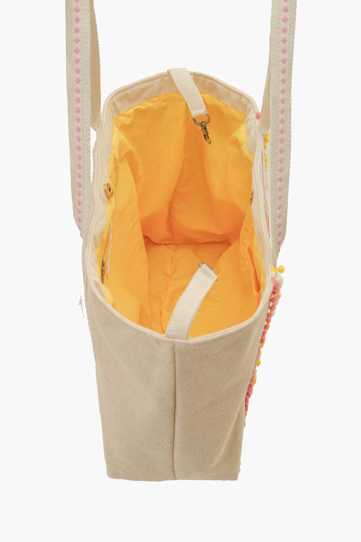 Rose Garden Hand-Beaded Artisan Tote Bag