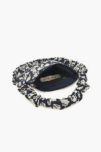 Ruffled Midnight Handbag