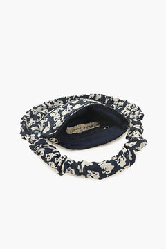 Ruffled Midnight Handbag