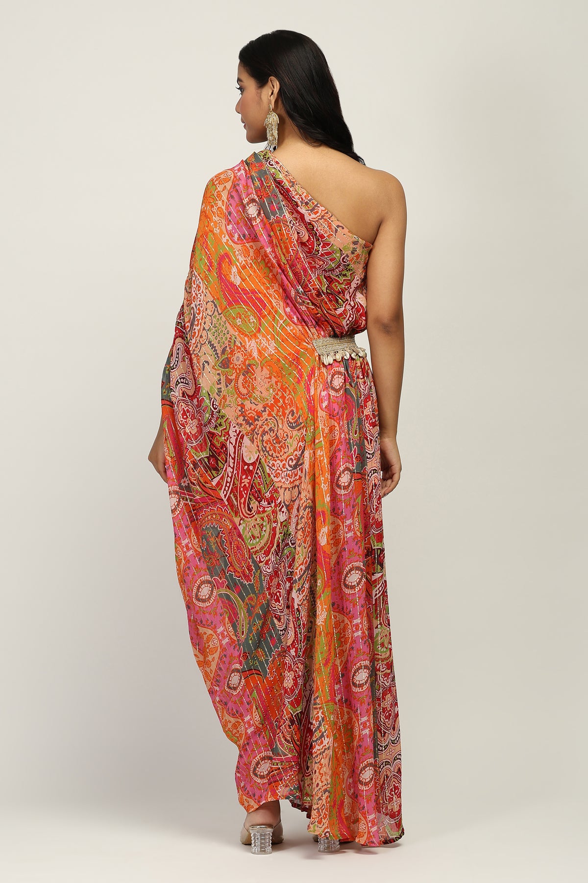 Rajsi Rang Indo Western One Shoulder Dress