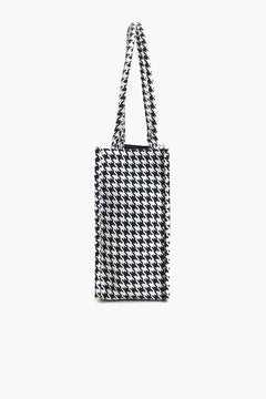 Houndstooth Chic Tote Bag