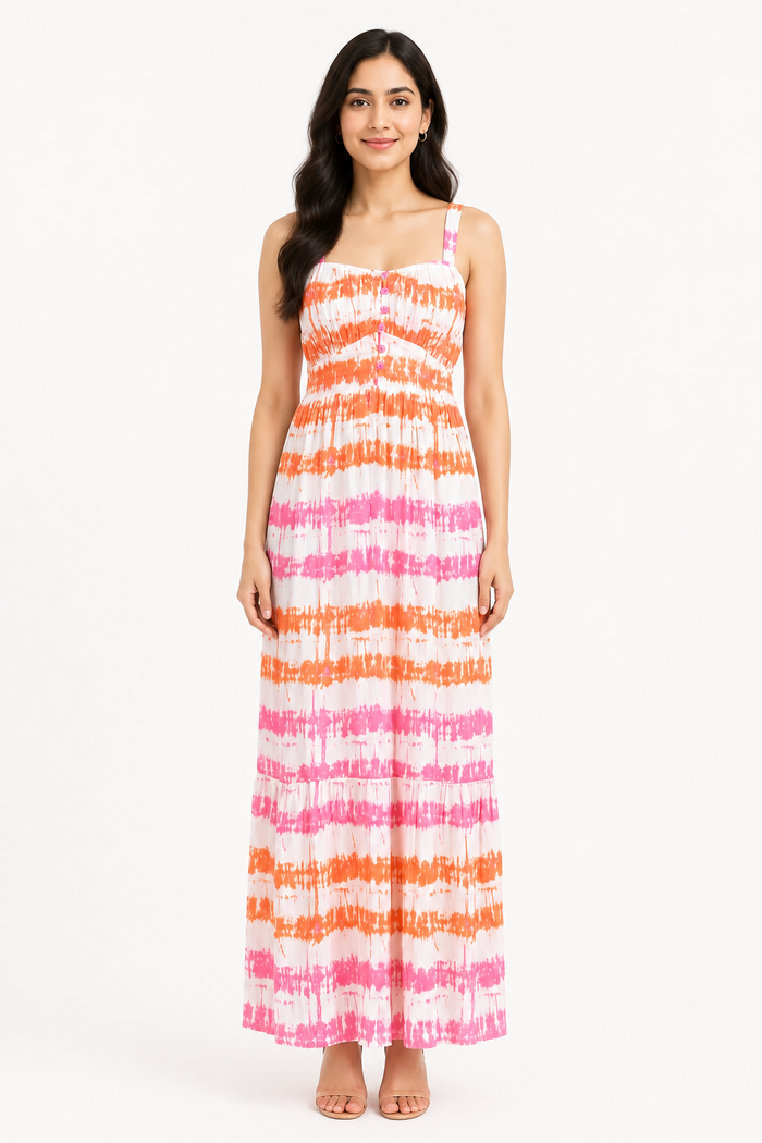 Sunset Tie-Dye Maxi Dress