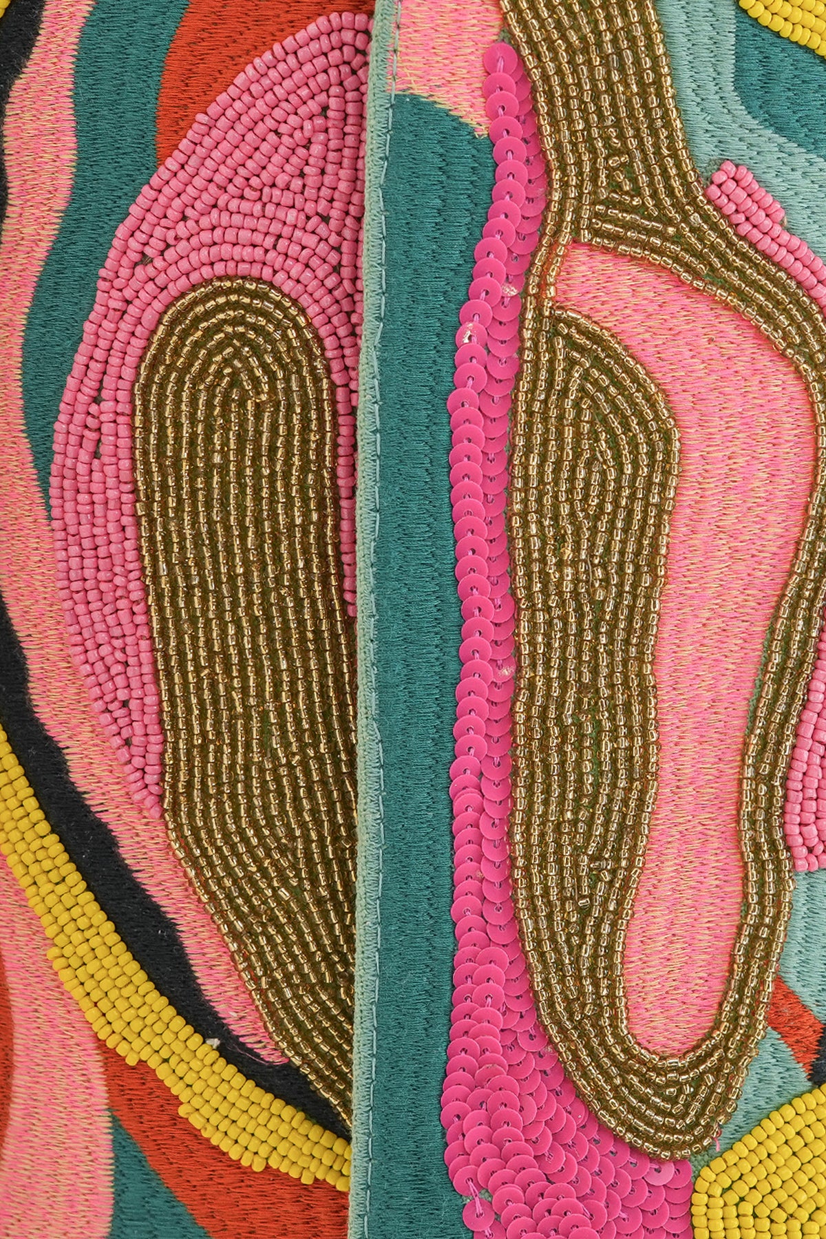 Pastel Dream Hand Beaded Shoulder Bag