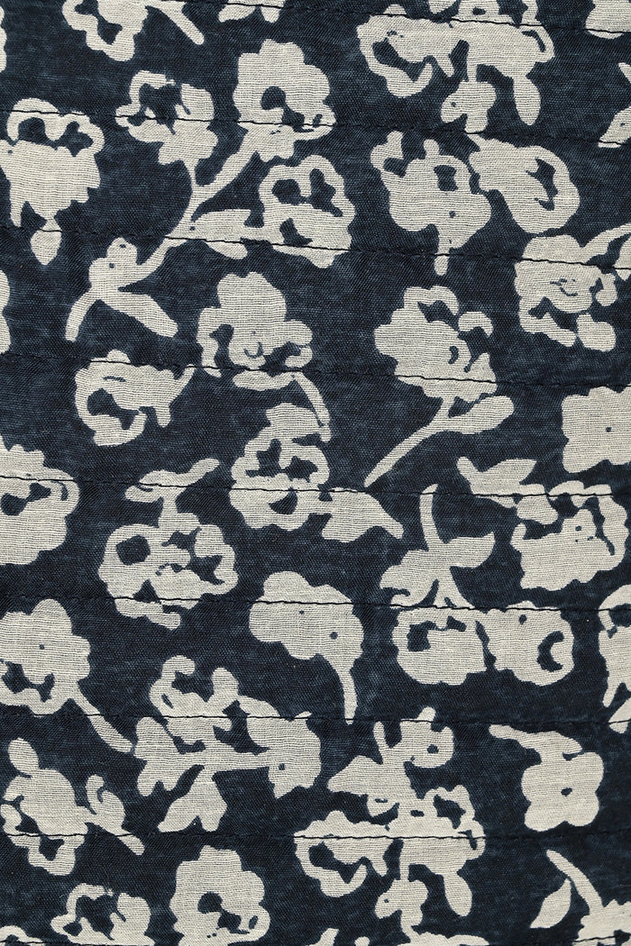 Navy Floral Laptop Tote