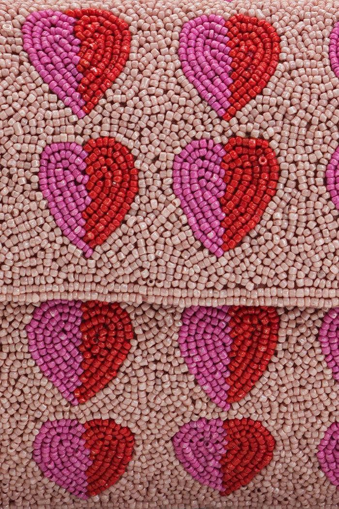 Boho Girl Sweetheart Beaded Shoulder Bag