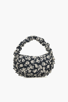 Ruffled Midnight Handbag
