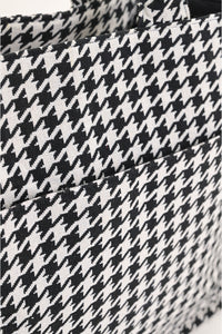 Houndstooth Chic Tote Bag